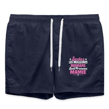 Seules les meilleures maman sont promues mamie - Short de bain - bleu marine - Devant - AI Model Male 185 light (185cm)