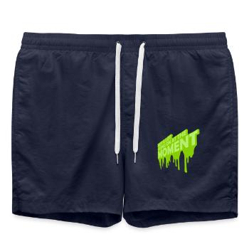 Not much going on - Badeshorts - French Navy - Vorne - AI Model Male 185 light (185cm)