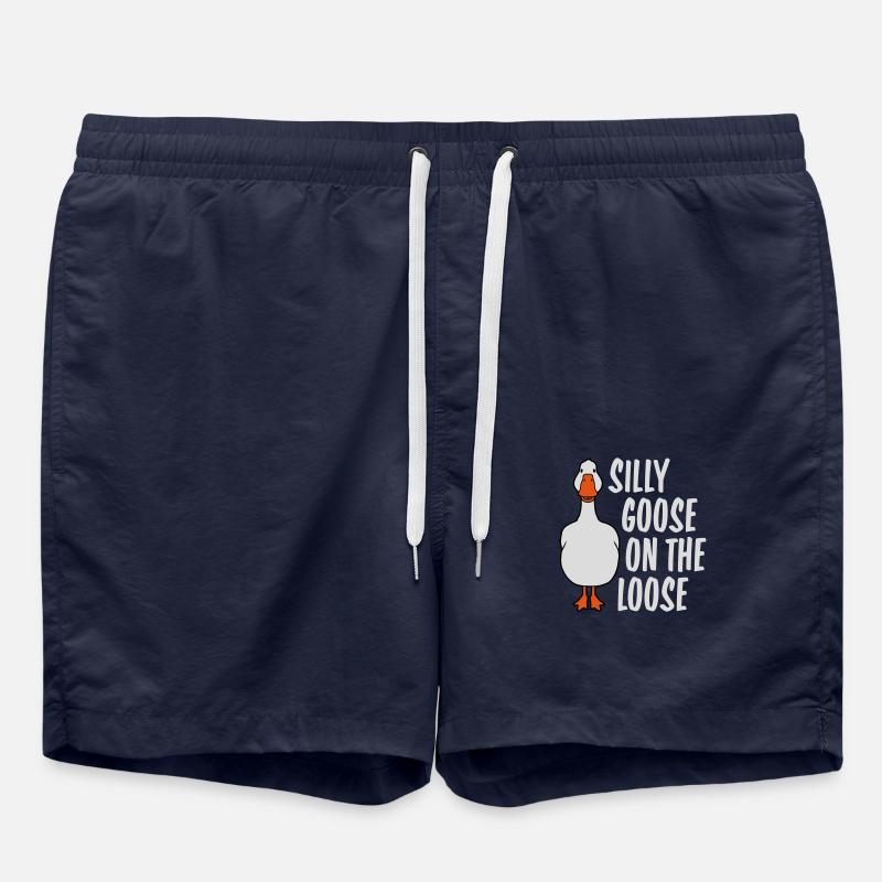 goose on the loose - Swim Trunks - french navy