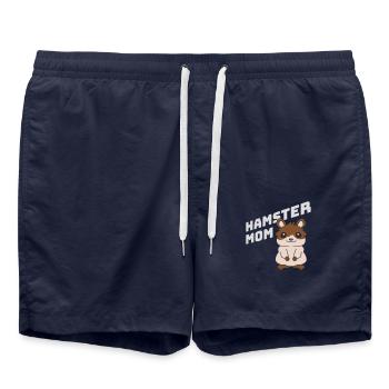 Design Logo Hamster Maman - Short de bain - bleu marine - Devant - AI Model Male 185 light (185cm)