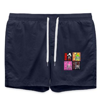 Weibliche Energie - Badeshorts - French Navy - Vorne - AI Model Male 185 light (185cm)
