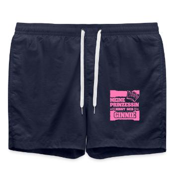 Cadeau pour Ginnie - Short de bain - bleu marine - Devant - AI Model Male 185 light (185cm)