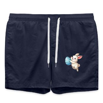lapin lapin de pâques - Short de bain - bleu marine - Devant - AI Model Male 185 light (185cm)