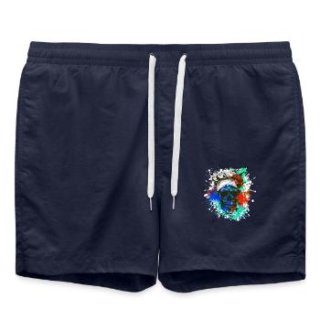 Chef Totenkopf Koch - Swim Trunks - french navy - Front - AI Model Male 185 light (185cm)