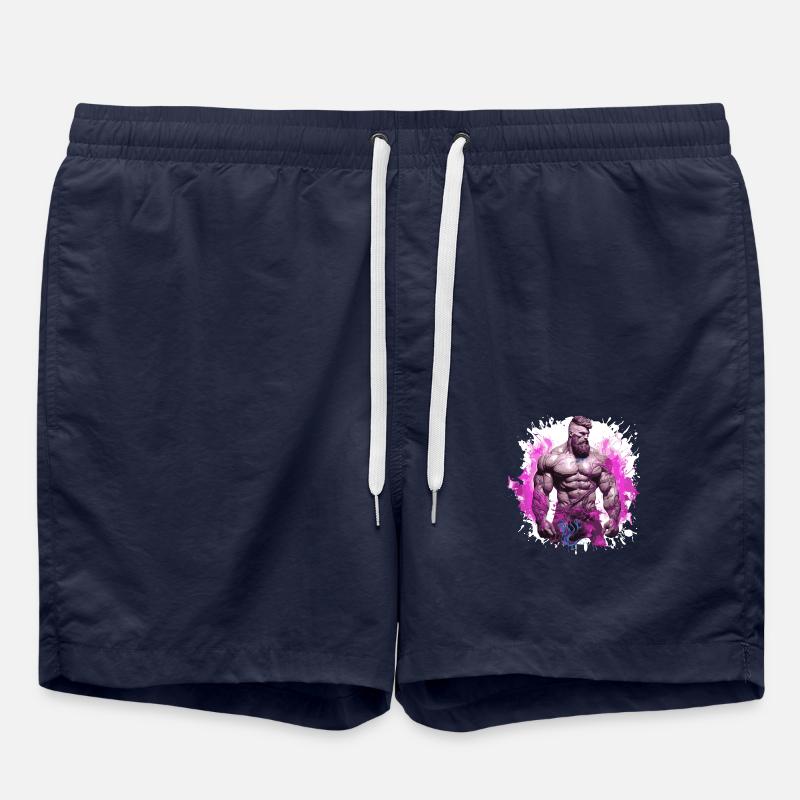 Muskeln Bodybuilder - Badeshorts - French Navy