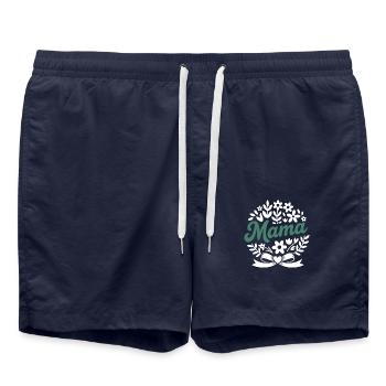 Mom Mother Mother's Day Gift - Swim Trunks - french navy - Front - AI Model Male 185 light (185cm)