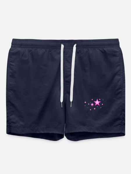 Stars in Pink - Swim Trunks - french navy