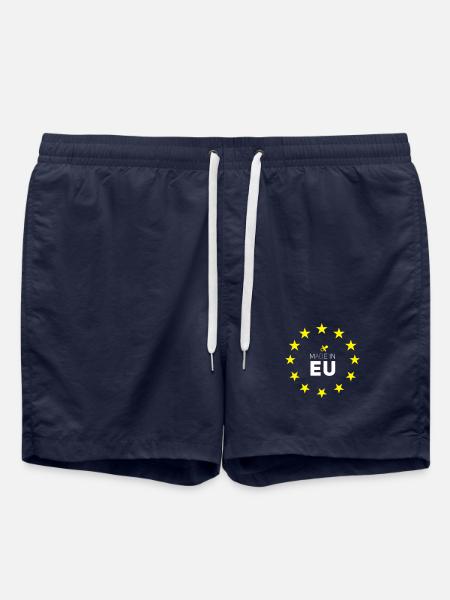 eu made in Europe bébé naissance fierté star choix - Short de bain - bleu marine
