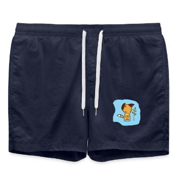 Renard - Short de bain - bleu marine - Devant - AI Model Male 185 light (185cm)