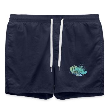 RIKELS Design Dein Style für die Halfpipe - Badeshorts - French Navy - Vorne - AI Model Male 185 light (185cm)