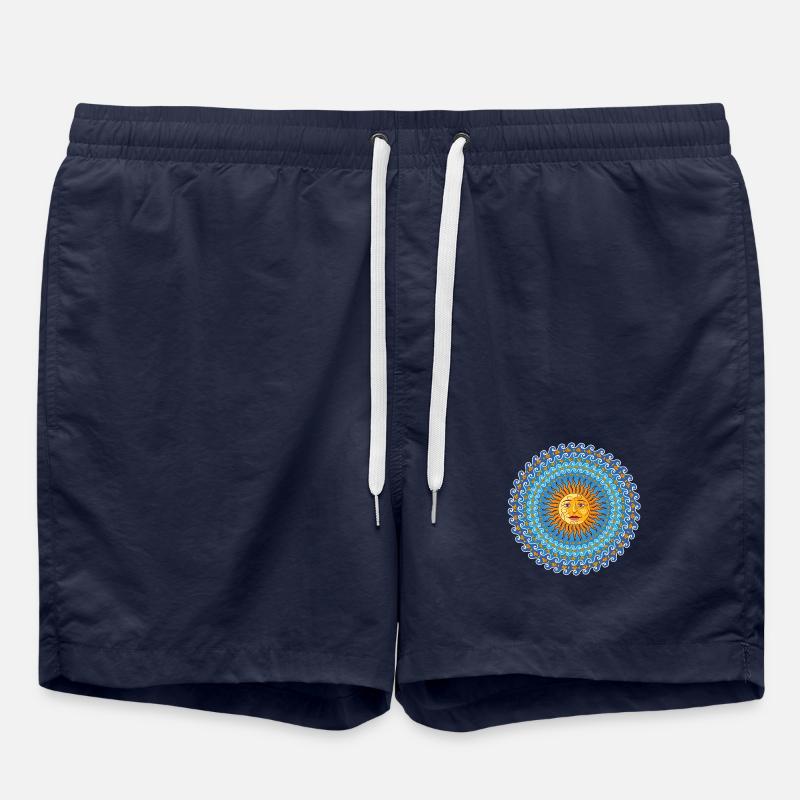 Mediterranean sun - Swim Trunks - french navy