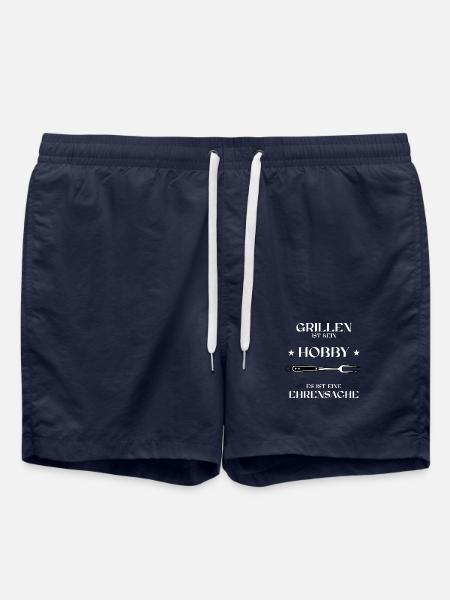 Les grillades ne sont pas un passe-temps Grill Grillmeister BBQ - Short de bain - bleu marine