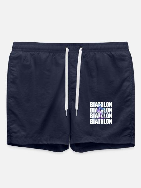 Biathlon Wintersport Biathleten - Badeshorts - French Navy