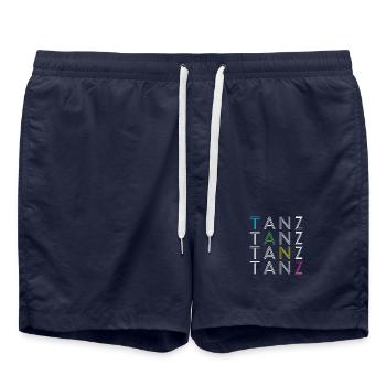 Tanz - Badeshorts - French Navy - Vorne - AI Model Male 185 light (185cm)