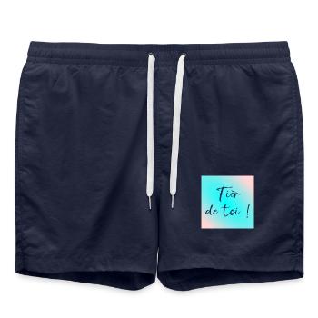 Fièr de toi - Short de bain - bleu marine - Devant - AI Model Male 185 light (185cm)