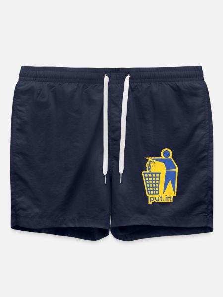 put.in - Peace Ukraine - Swim Trunks - french navy