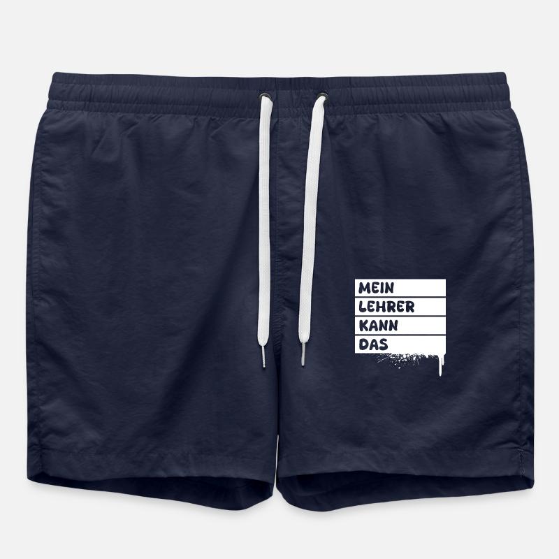 Cadeau pour l’enseignant - Short de bain - bleu marine