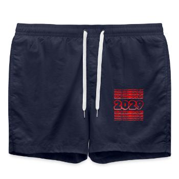 2029 - Short de bain - bleu marine - Devant - AI Model Male 185 light (185cm)