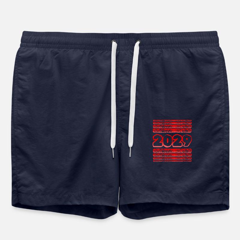 2029 - Short de bain - bleu marine