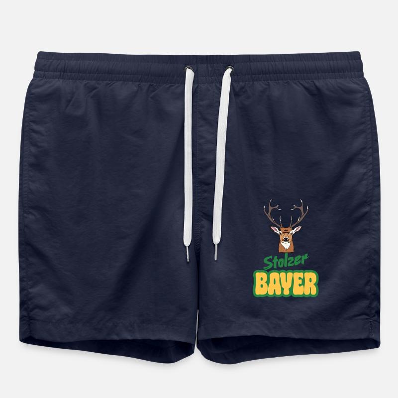Hirsch - Stolzer Bayer - Badeshorts - French Navy