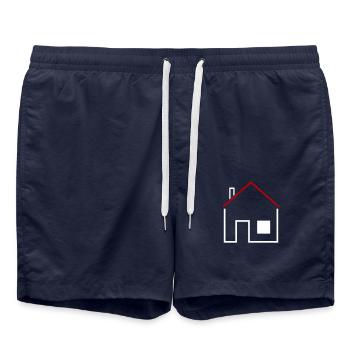 Maison - Short de bain - bleu marine - Devant - AI Model Male 185 light (185cm)