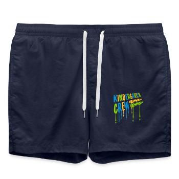 Friends Kindergarten Crew Crayons - Swim Trunks - french navy - Front - AI Model Male 185 light (185cm)