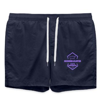 Arbeit Ensembleleiter - Badeshorts - French Navy - Vorne - AI Model Male 185 light (185cm)