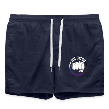 JiuJitsu/Fist Belt Colours - Badeshorts - French Navy - Vorne - AI Model Male 185 light (185cm)