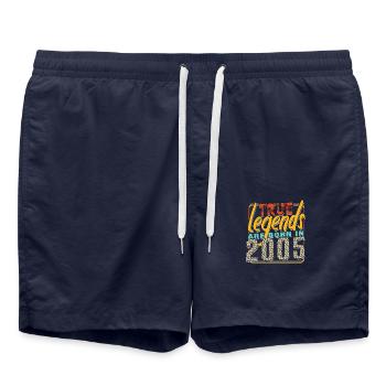 True legends are born in 2005 Vintage Birthday - Swim Trunks - french navy - Front - AI Model Male 185 light (185cm)