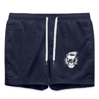 skull style sonnenbrille - Badeshorts - French Navy - Vorne - AI Model Male 185 light (185cm)
