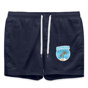 Vacances Antigua - Short de bain - bleu marine - Devant - AI Model Male 185 light (185cm)