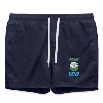 Drohne - Badeshorts - French Navy - Vorne - AI Model Male 185 light (185cm)
