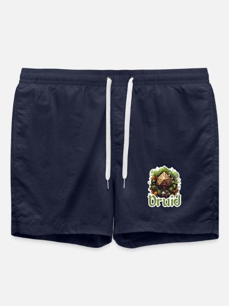 Druid with D20 – Fantasy RPG Design - Swim Trunks - french navy