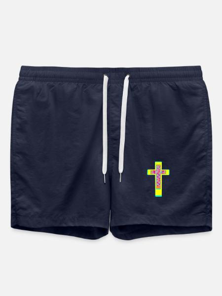 Croix Croix Crucifix - Short de bain - bleu marine