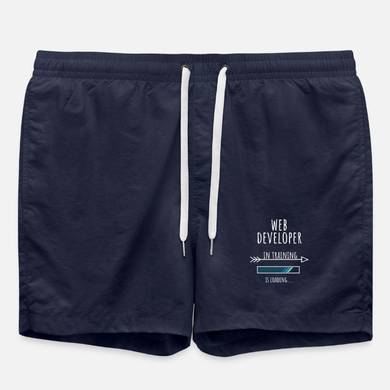 Web Developer in Ausbildung Beruf Geschenk - Badeshorts - French Navy