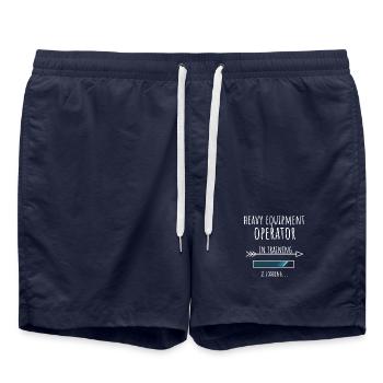 Opérateur d’équipement lourd en formation - Short de bain - bleu marine - Devant - AI Model Male 185 light (185cm)