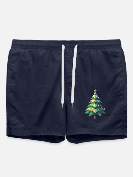 Polygon Christmas Magic: The Multifaceted - Swim Trunks - french navy