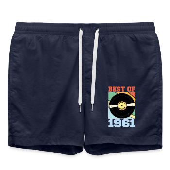 Le meilleur de 1961 - Short de bain - bleu marine - Devant - AI Model Male 185 light (185cm)