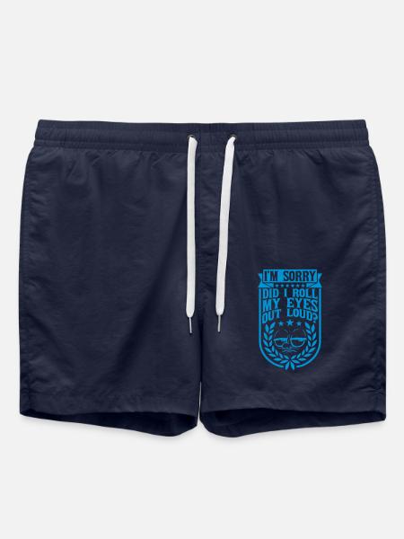 Roll My Eyes Out - Swim Trunks - french navy