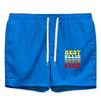 Meilleure Ellie de tous les temps - Mignon Groovy Vintage Custom - Short de bain - cobalt blue - Devant