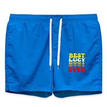 Meilleure Lucy de tous les temps - Mignon Groovy Vintage Custom Lucy - Short de bain - cobalt blue - Devant
