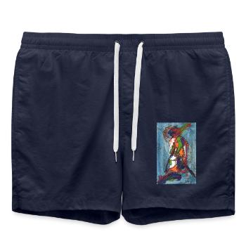FUNtasie - Badeshorts - French Navy - Vorne - AI Model Male 185 light (185cm)