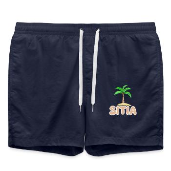 Sitia Sitia - Short de bain - bleu marine - Devant - AI Model Male 185 light (185cm)