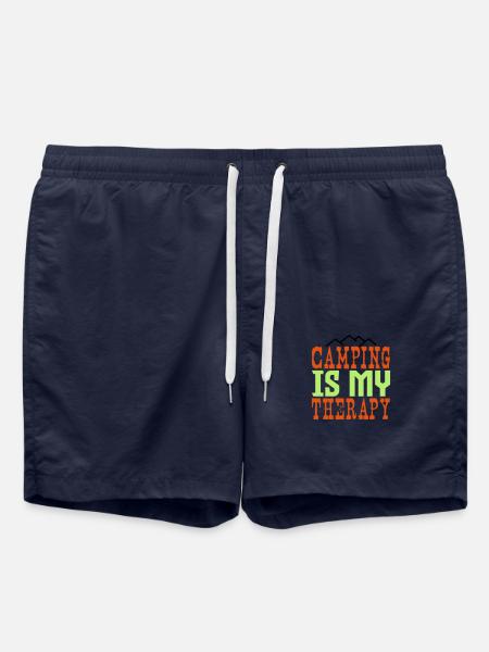 Camping is my therapy - Swim Trunks - french navy