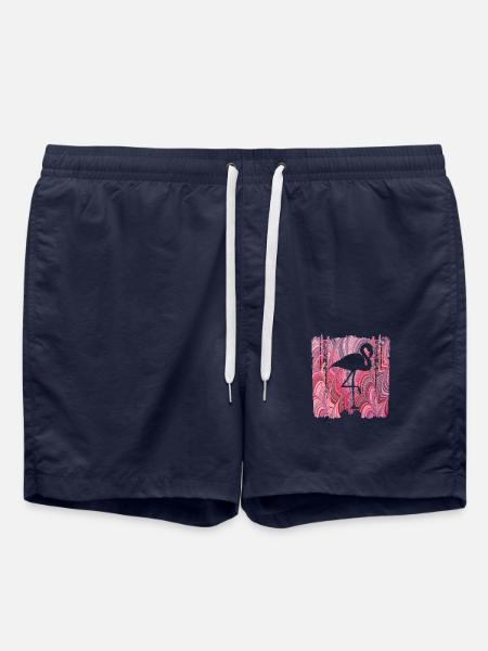 bird e 117 flamingo - Swim Trunks - french navy