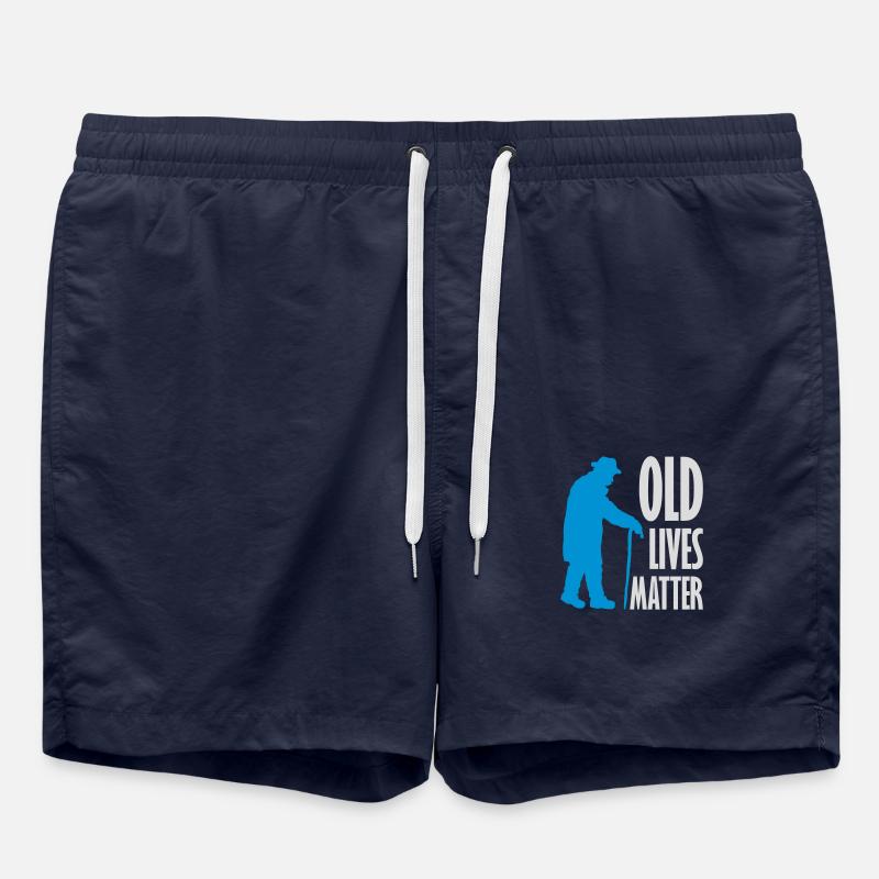 old lives matter quote - Swim Trunks - french navy