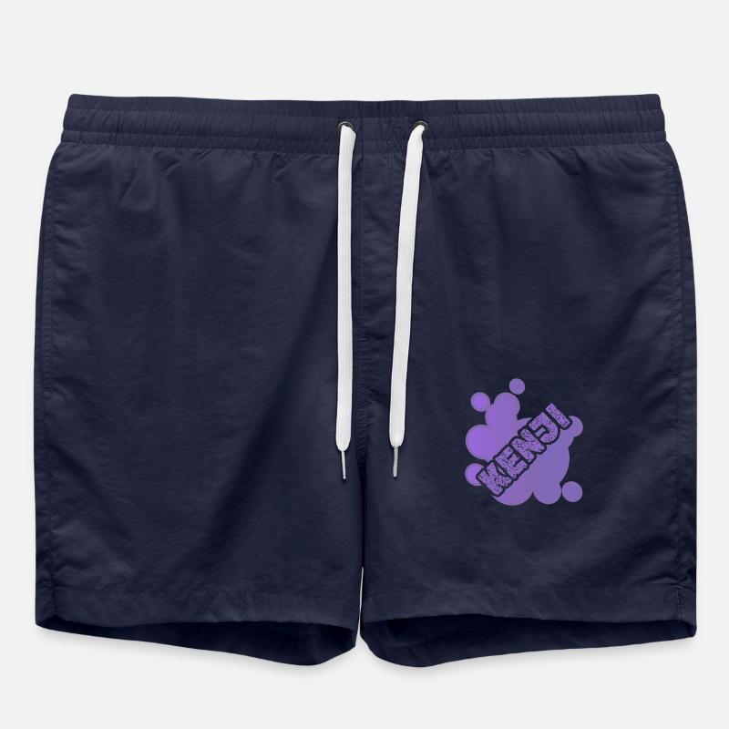 Kenji comme prénom - Short de bain - bleu marine