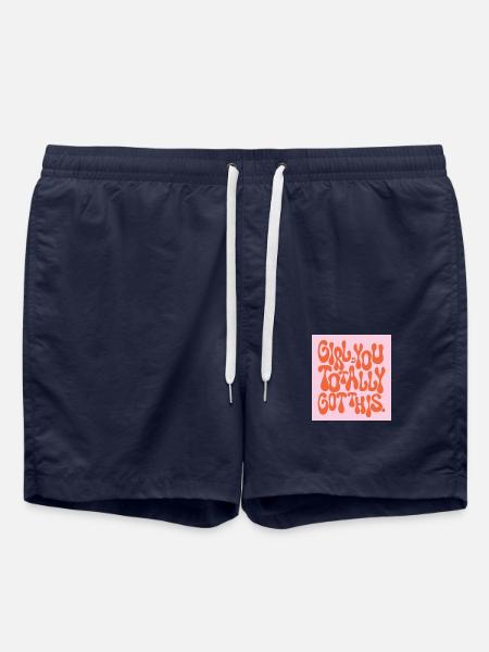 Girl, you totally got this - Short de bain - bleu marine