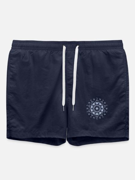 Mandala | Random patterns rotated - Swim Trunks - french navy
