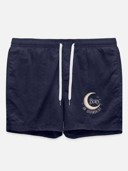 Geboren aus Sternenstaub - mystischer Mond - Badeshorts - French Navy